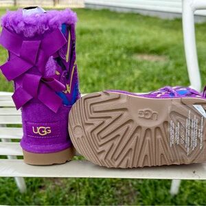 UGG Vibrant Purple Bailey Bow Boots